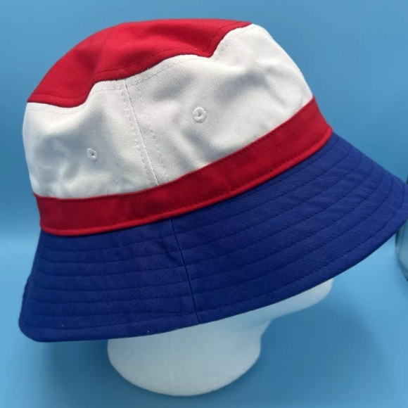 NASA Bucket Hat OSFM Red White Blue Space Station NEW WITH TAGS L/XL - Picture 2 of 6